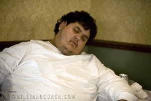 I don't know how anyone could fall asleep at this tournament. (Except Anthony "Pun" Garcia!)